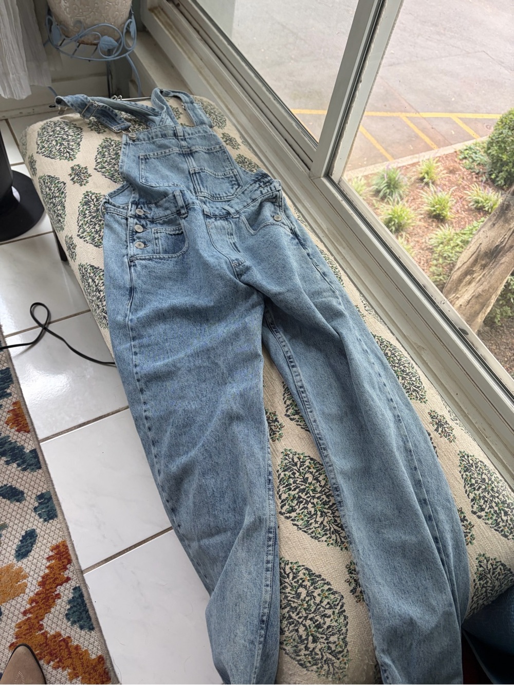 We The Free Light Blue Denim Overalls for Women